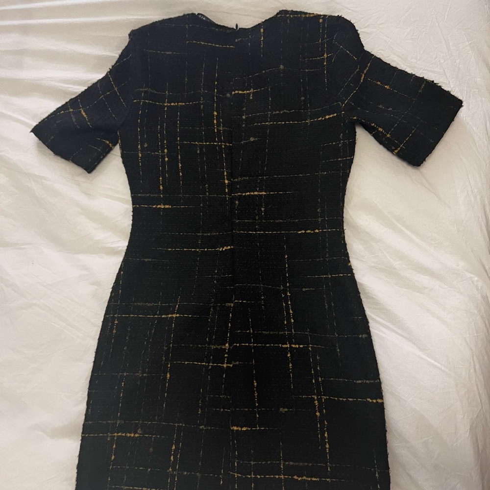Black Tweed Zara Dress